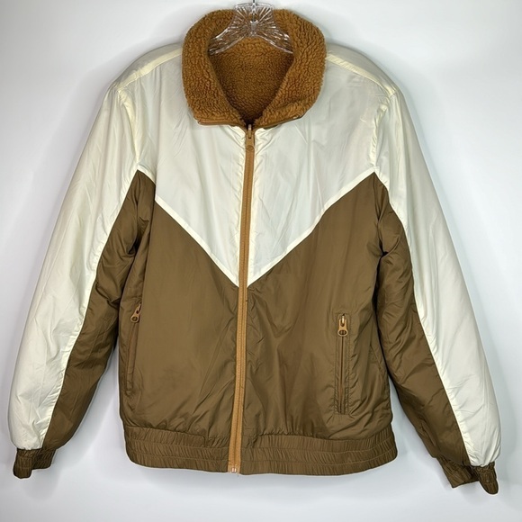 ZYIA Jackets & Blazers - Zyia Active Reversible Camel Sierra Fleece Jacket XXL